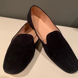 Like New J. Crew Dark Navy Suede Loafers